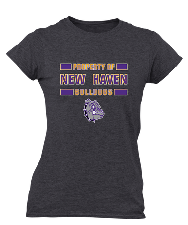 New Haven Bulldogs Property Of Women's Premium SS T-Shirt