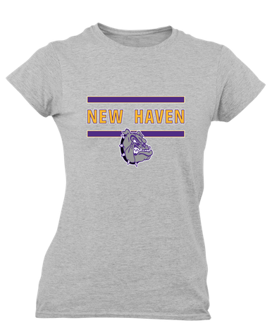 New Haven Bulldogs Mascot #4 Women's SS T-Shirt