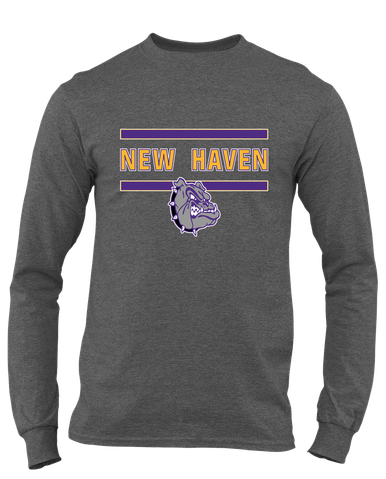 New Haven Bulldogs Mascot #4 Men's LS T-Shirt
