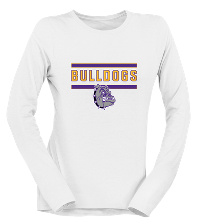 New Haven Bulldogs Mascot #5 Women's LS T-Shirt
