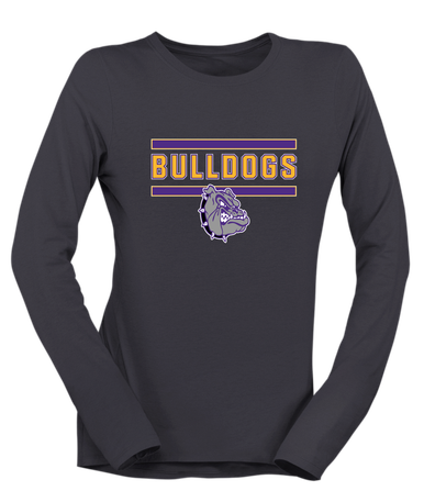 New Haven Bulldogs Mascot #5 Women's Premium LS T-Shirt