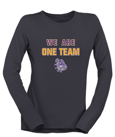 New Haven Bulldogs We Are One Team Women's LS T-Shirt