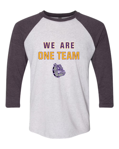 New Haven Bulldogs We Are One Team Women's Baseball T-Shirt