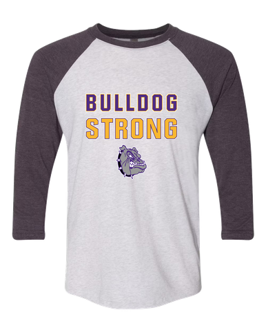 New Haven Bulldogs Strong #2 Women's Baseball T-Shirt