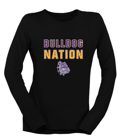 New Haven Bulldogs Nation #2 Women's LS T-Shirt