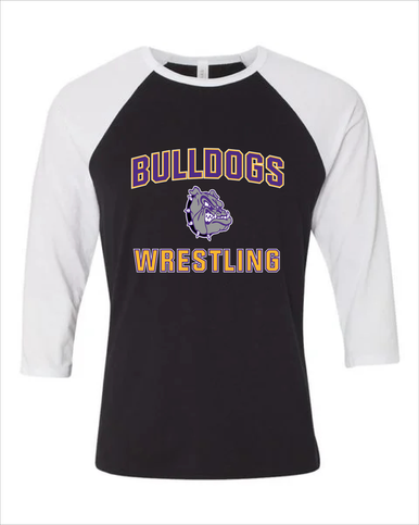 New Haven Bulldogs Wrestling Men's Baseball T-Shirt