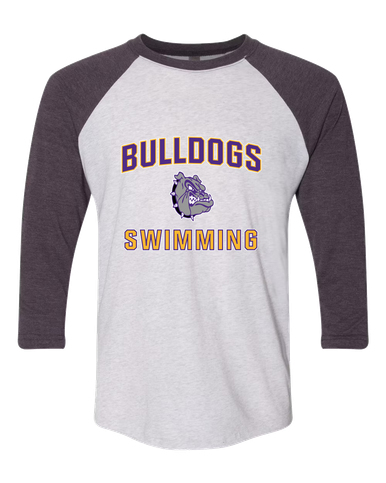 New Haven Bulldogs Swimming Men's Baseball T-Shirt