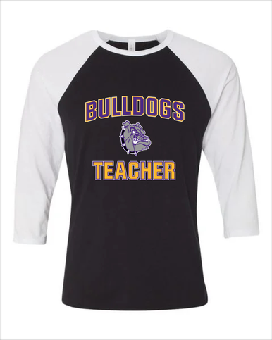 New Haven Bulldogs Teacher Women's Baseball T-Shirt