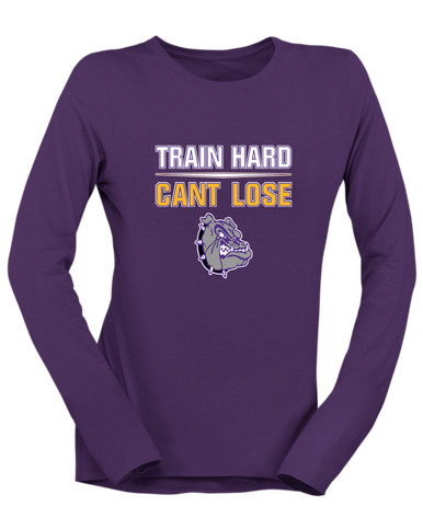 New Haven Bulldogs Train Hard, Can't Lose Women's LS T-Shirt