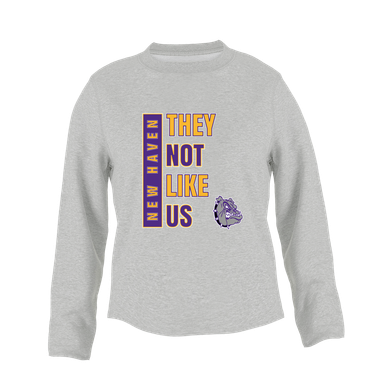 New Haven Bulldogs They Not Like Us #1 Women's Sweatshirt