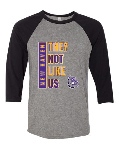 New Haven Bulldogs They Not Like Us #1 Men's Baseball T-Shirt