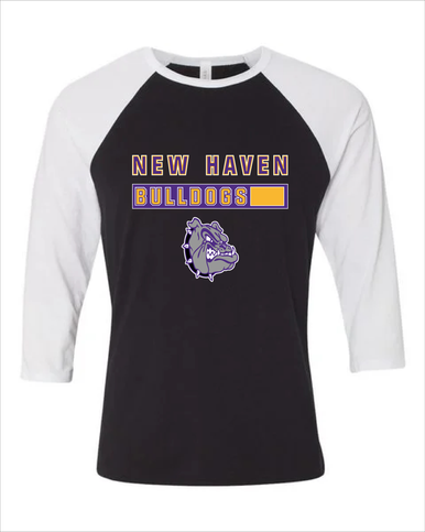 New Haven Bulldogs Mascot #7 Men's Baseball T-Shirt