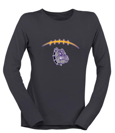 New Haven Bulldogs Football #2 Women's Premium LS T-Shirt