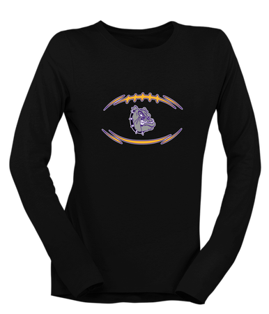 New Haven Bulldogs Football #3 Women's LS T-Shirt