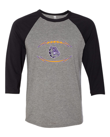 New Haven Bulldogs Football #3 Women's Baseball T-Shirt
