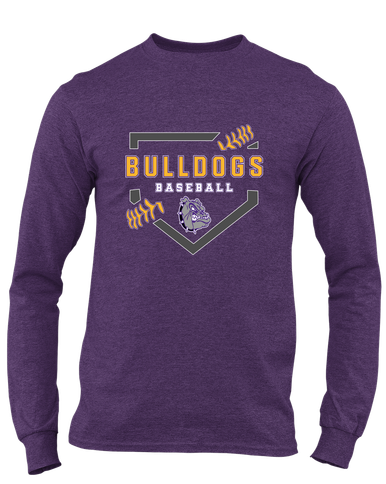 New Haven Bulldogs Baseball #2 Men's LS T-Shirt