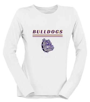 New Haven Bulldogs Mascot #8 Women's Premium LS T-Shirt