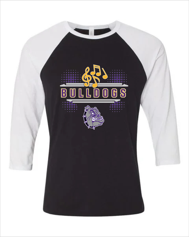 New Haven Bulldogs Band # 3 Men's Baseball T-Shirt