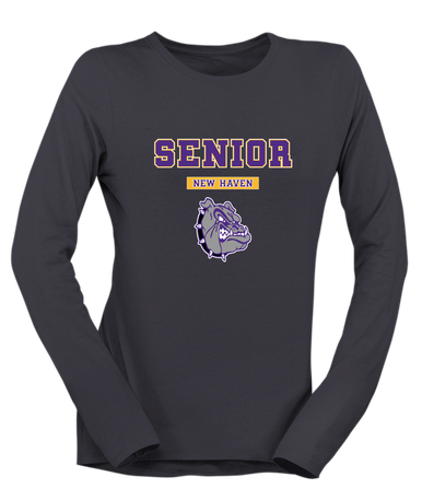 New Haven Bulldogs Senior #2 Women's Premium LS T-Shirt