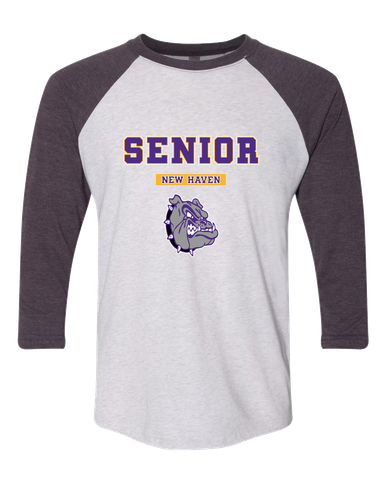 New Haven Bulldogs Senior #2 Women's Baseball T-Shirt