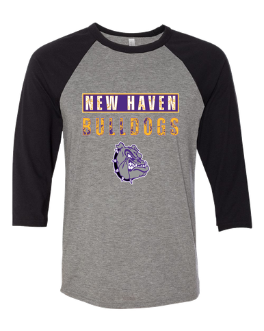 New Haven Bulldogs Mascot #9 Men's Baseball T-Shirt