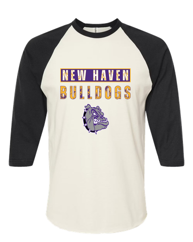 New Haven Bulldogs Mascot #9 Women's Baseball T-Shirt