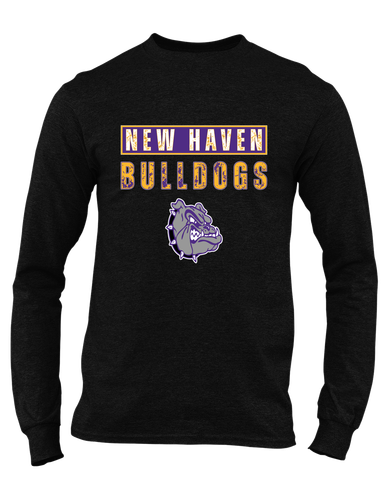 New Haven Bulldogs Mascot #9 Men's LS T-Shirt