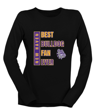 New Haven Bulldogs Best Bulldog Fan Women's Premium LS T-Shirt