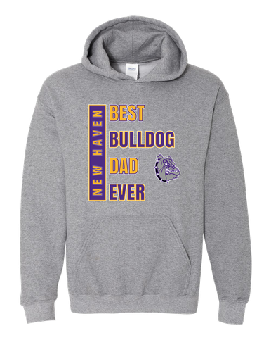 New Haven Bulldogs Best Bulldog Dad Men's Hoodie