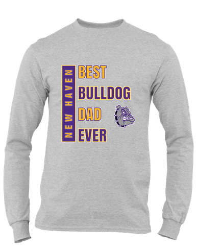 New Haven Bulldogs Best Bulldog Dad Men's LS T-Shirt