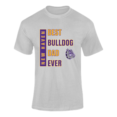 New Haven Bulldogs Best Bulldog Dad Men's SS T-Shirt