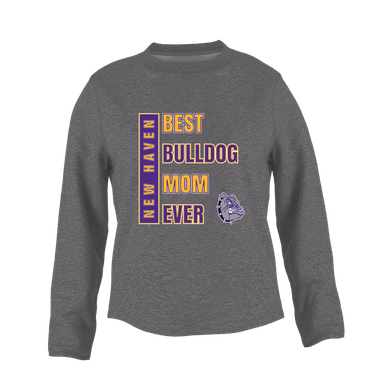 New Haven Bulldogs Best Bulldog Mom Women's Sweatshirt