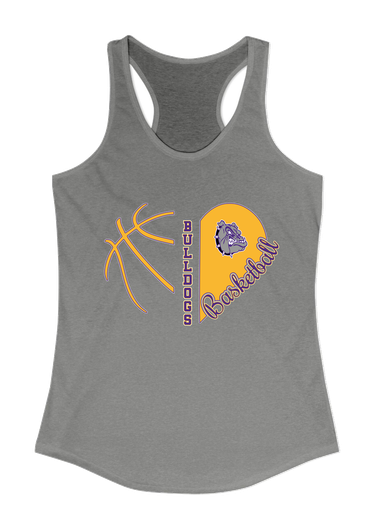 New Haven Bulldogs Heart Basketball Women's Tank Top