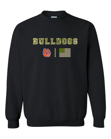 Yonkers Bulldogs Camo Flag Men's Sweatshirt