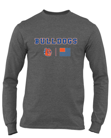 Yonkers Bulldogs Team Colors Flag Men's LS T-Shirt