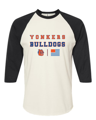 Yonkers Bulldogs Spirit Flag Women's Baseball T-Shirt