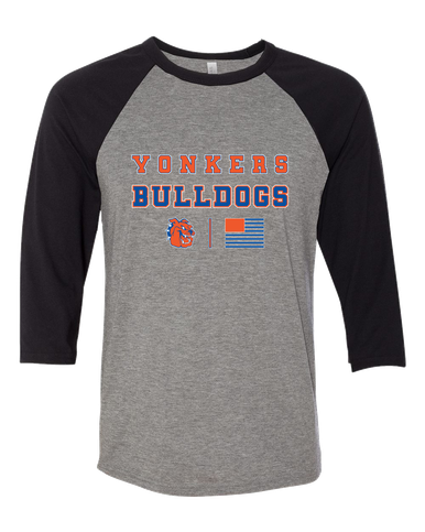 Yonkers Bulldogs Spirit Flag Men's Baseball T-Shirt