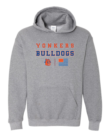Yonkers Bulldogs Spirit Flag Men's Hoodie