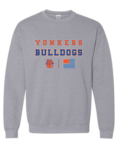 Yonkers Bulldogs Spirit Flag Men's Sweatshirt