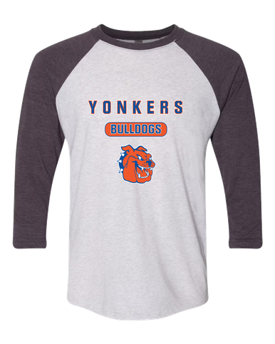 Yonkers Bulldogs Mascot #3 Women's Baseball T-Shirt