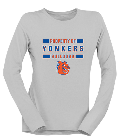 Yonkers Bulldogs Property Of Women's LS T-Shirt