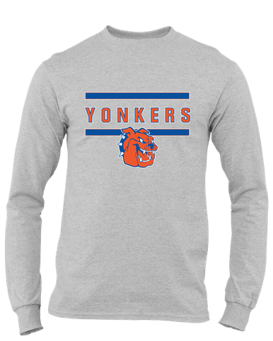 Yonkers Bulldogs Mascot #4 Men's LS T-Shirt