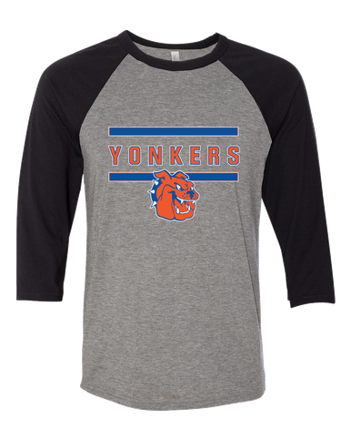 Yonkers Bulldogs Mascot #4 Men's Baseball T-Shirt