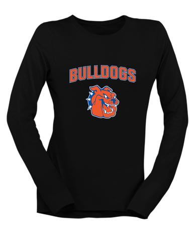 Yonkers Bulldogs Mascot #6 Women's LS T-Shirt