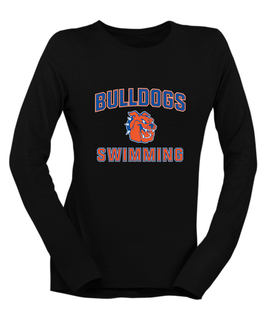 Yonkers Bulldogs Swimming Women's LS T-Shirt