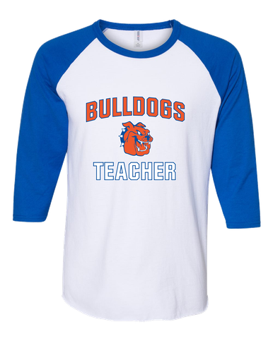 Yonkers Bulldogs Teacher Women's Baseball T-Shirt