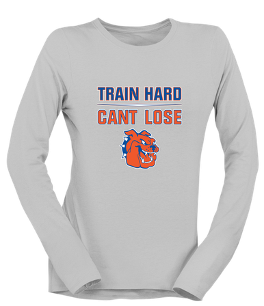 Yonkers Bulldogs Train Hard, Can't Lose Women's LS T-Shirt