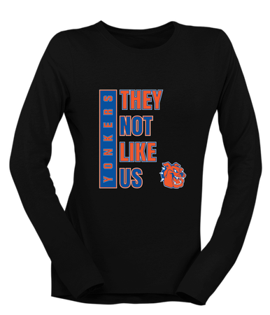 Yonkers Bulldogs They Not Like Us #1 Women's LS T-Shirt