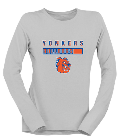 Yonkers Bulldogs Mascot #7 Women's LS T-Shirt