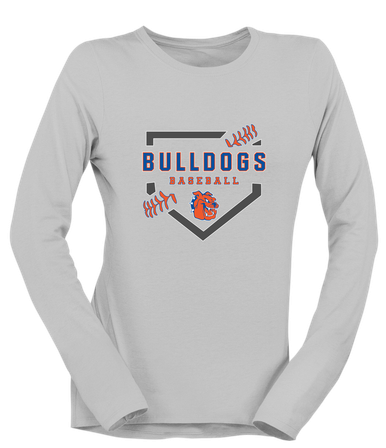 Yonkers Bulldogs Baseball #2 Women's LS T-Shirt